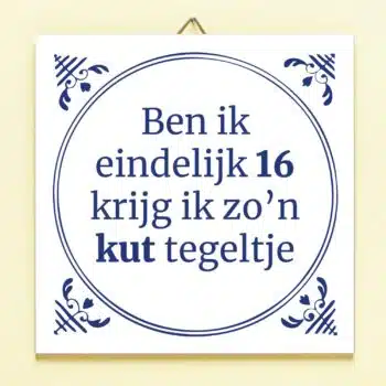Tegeltje Ben ik eindelijk jarig
