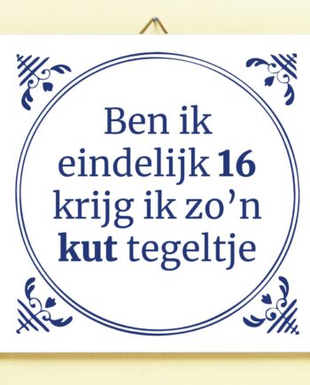 Tegeltje Ben ik eindelijk jarig