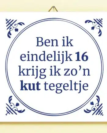 Tegeltje Ben ik eindelijk jarig
