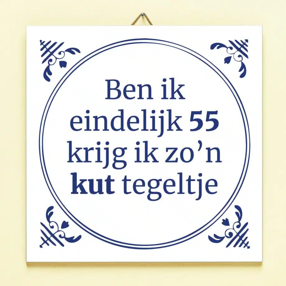 Tegeltje Ben ik eindelijk jarig