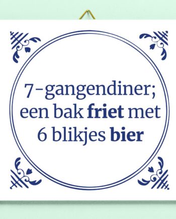 Tegeltje 7-gangendiner