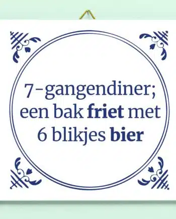 Tegeltje 7-gangendiner