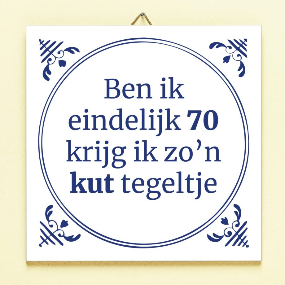 Tegeltje Ben ik eindelijk jarig
