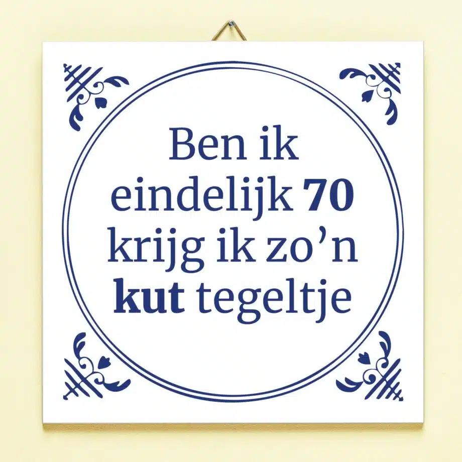 Tegeltje Ben ik eindelijk jarig