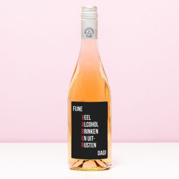 Wijnfles Fijne Vaderdag - Rosé (Blush Rosé)