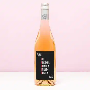 Wijnfles Fijne Vaderdag - Rosé (Blush Rosé)