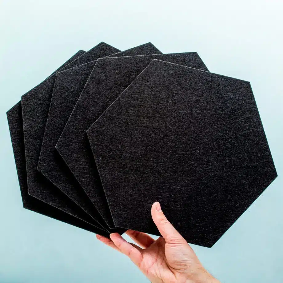 Zelfklevende hexagon prikborden (set van 5)