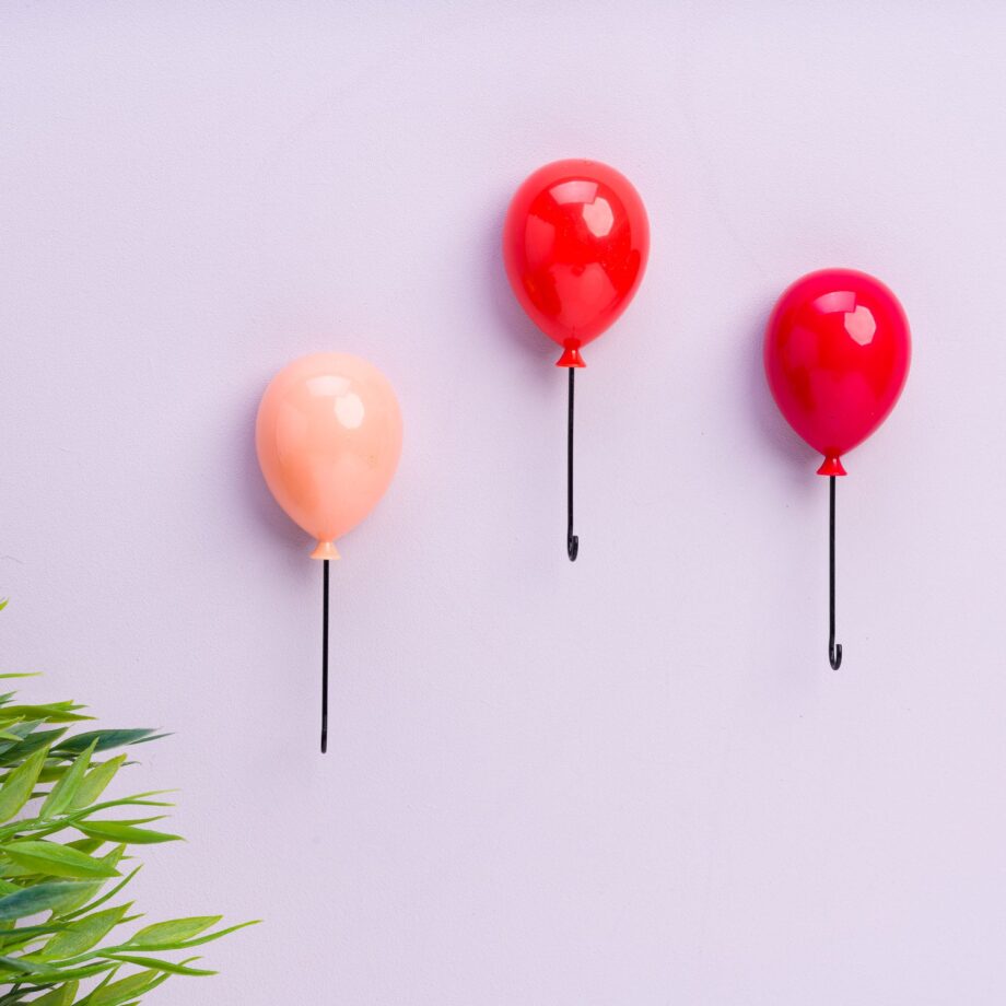 Ballon sleutelhaakjes (set van 3)