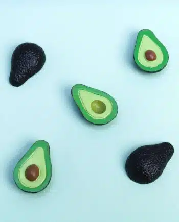 Avocado magneten (set van 5)