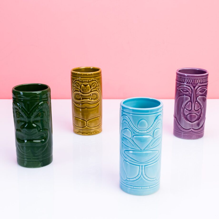 Tiki bekers (set van 4)