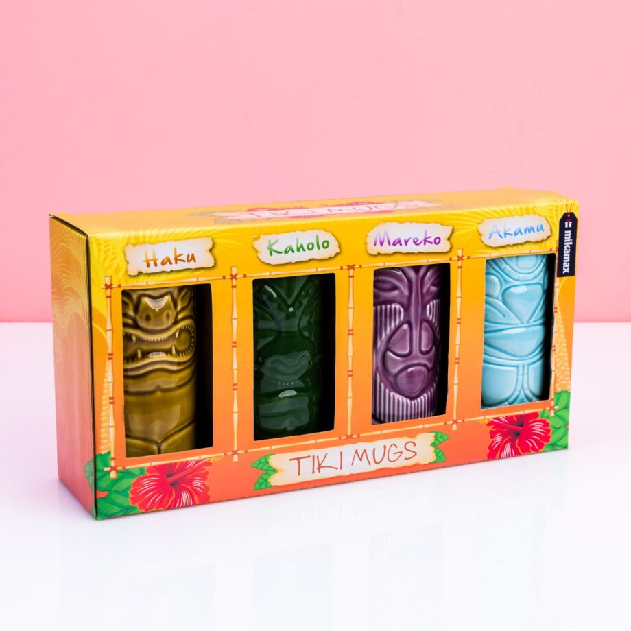 Tiki bekers (set van 4)