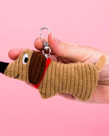Knuffel sleutelhanger - Teckel