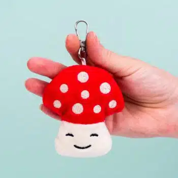 Knuffel sleutelhanger - Paddenstoel