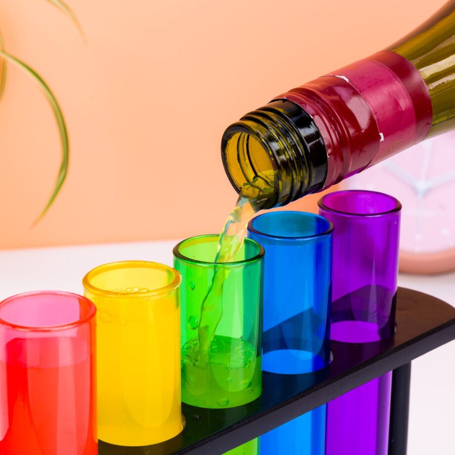Reageerbuis shotglaasjes (set van 6)