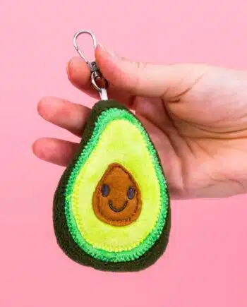 Knuffel sleutelhanger - Avocado