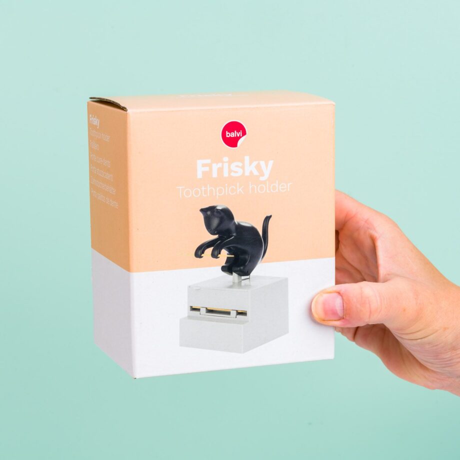 Frisky kat cocktailprikkerhouder