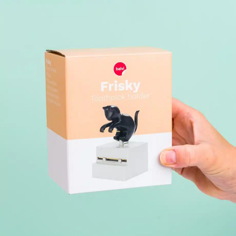 Frisky kat cocktailprikkerhouder