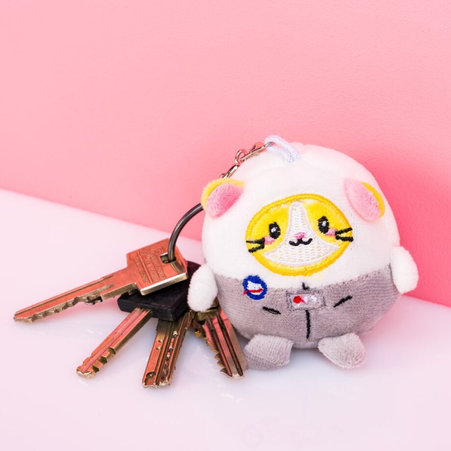 Astrokat knuffel sleutelhanger