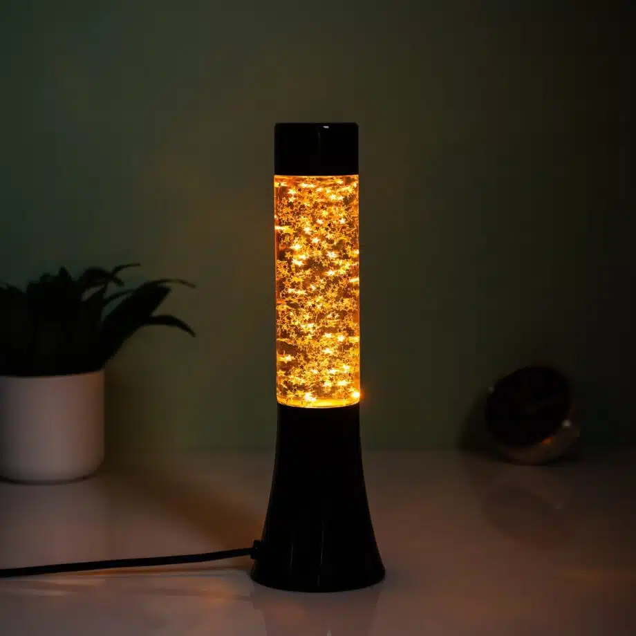 Mini lavalamp met glitters