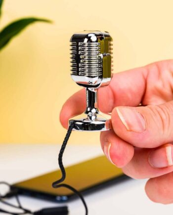 Mini retro microfoon voor smartphone