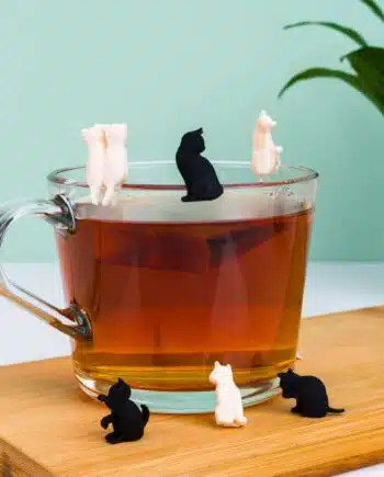Katten glasmarkeerders (set van 6)