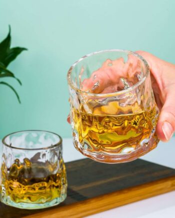 Whiskey on the rocks glazen (set van 2)