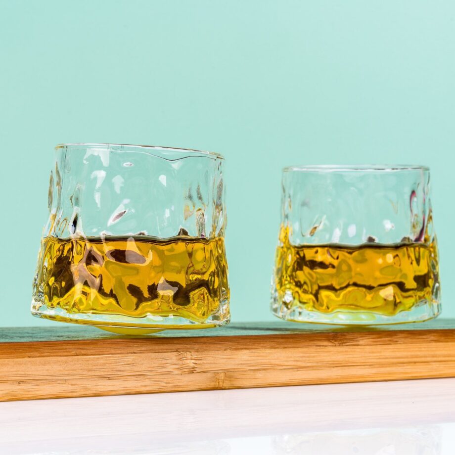 Whiskey on the rocks glazen (set van 2)
