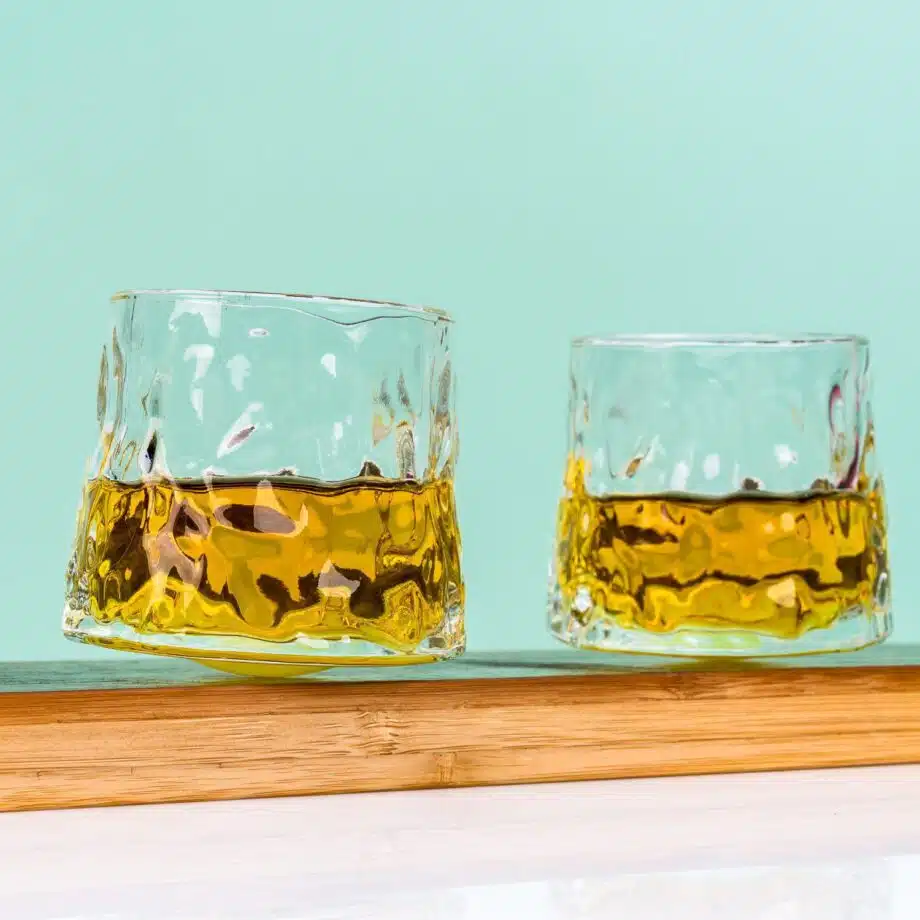 Whiskey on the rocks glazen (set van 2)