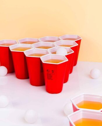 Hexagon beer pong spel (set van 37)