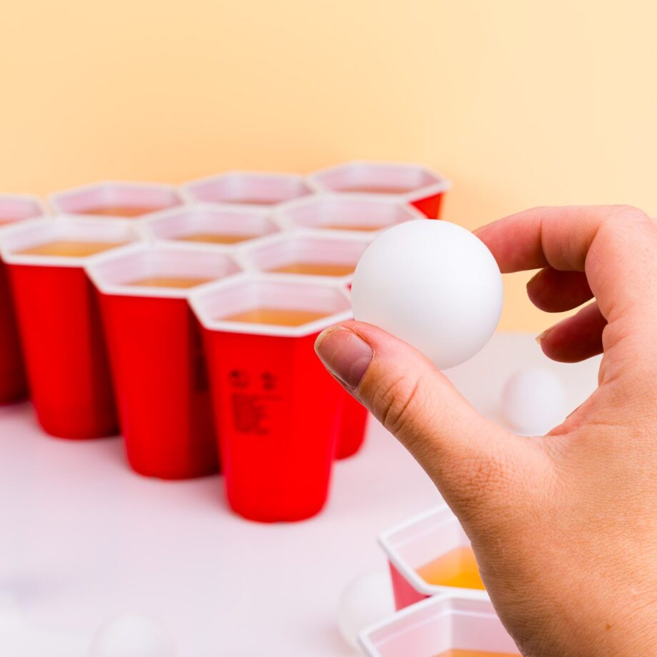 Hexagon beer pong spel (set van 37)