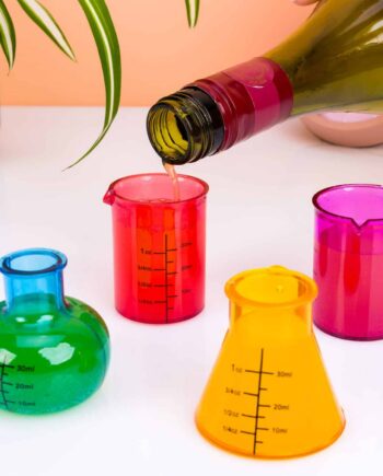 Laboratorium shotglaasjes (set van 4)
