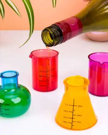 Laboratorium shotglaasjes (set van 4)