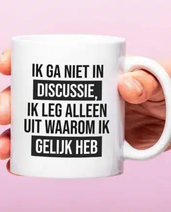 Mok Ik ga niet in discussie