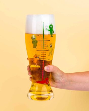 XXL bierglas met drinkfases