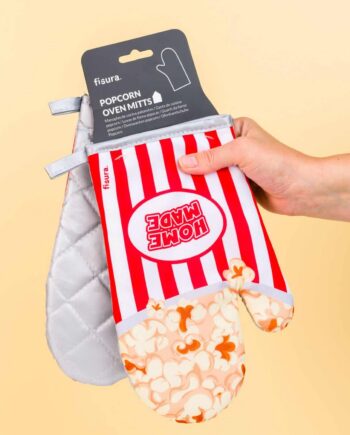 Popcorn ovenwanten (set van 2)