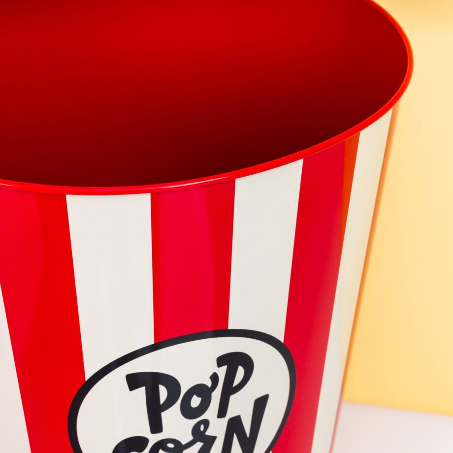 Retro popcorn prullenbak