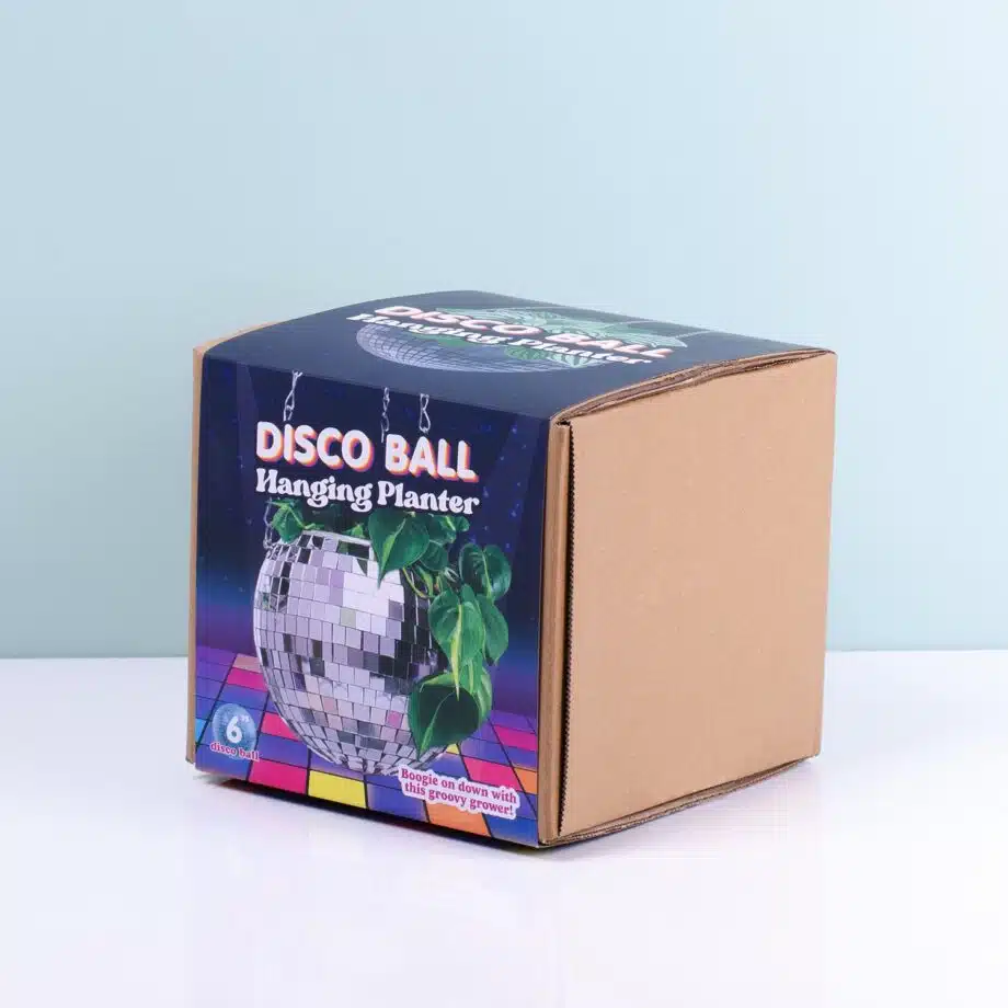 Hangende discobal bloempot