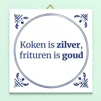 Tegeltje Koken is zilver