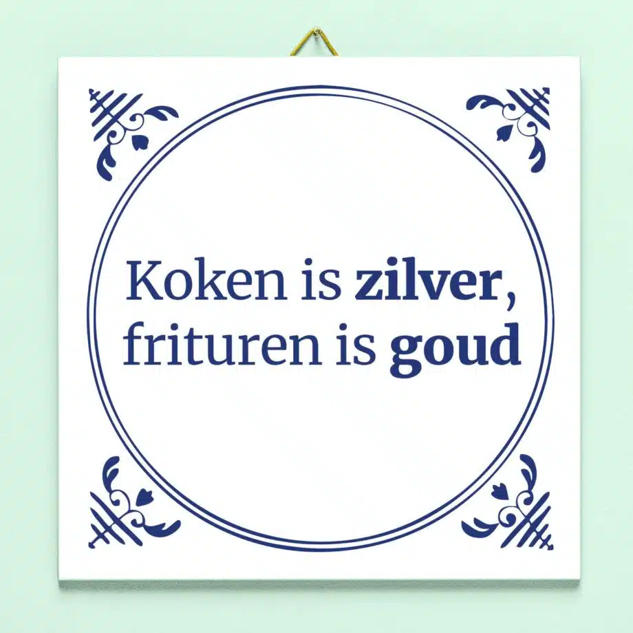 Tegeltje Koken is zilver