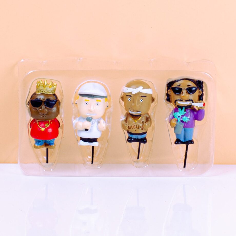Bloempot rappers (set van 4)