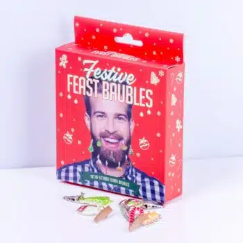 Baard kerstballen (set van 9)