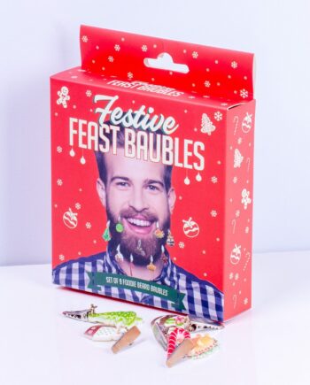 Baard kerstballen (set van 9)