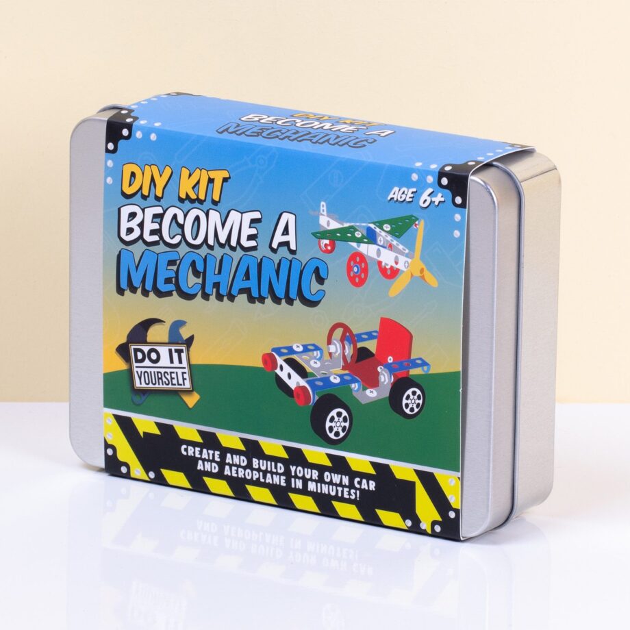 DIY vliegtuig en auto in een blikje