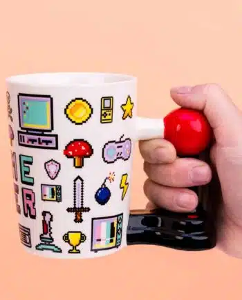 Game Over mok met joystick oor