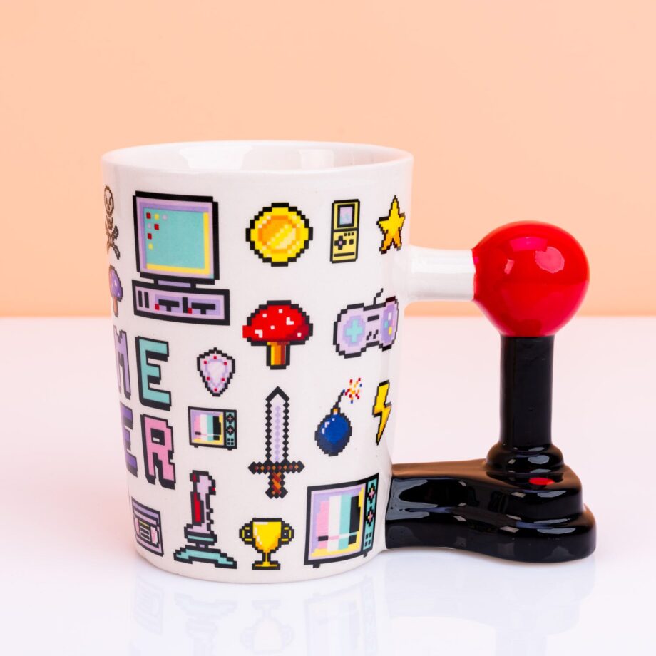 Game Over mok met joystick oor