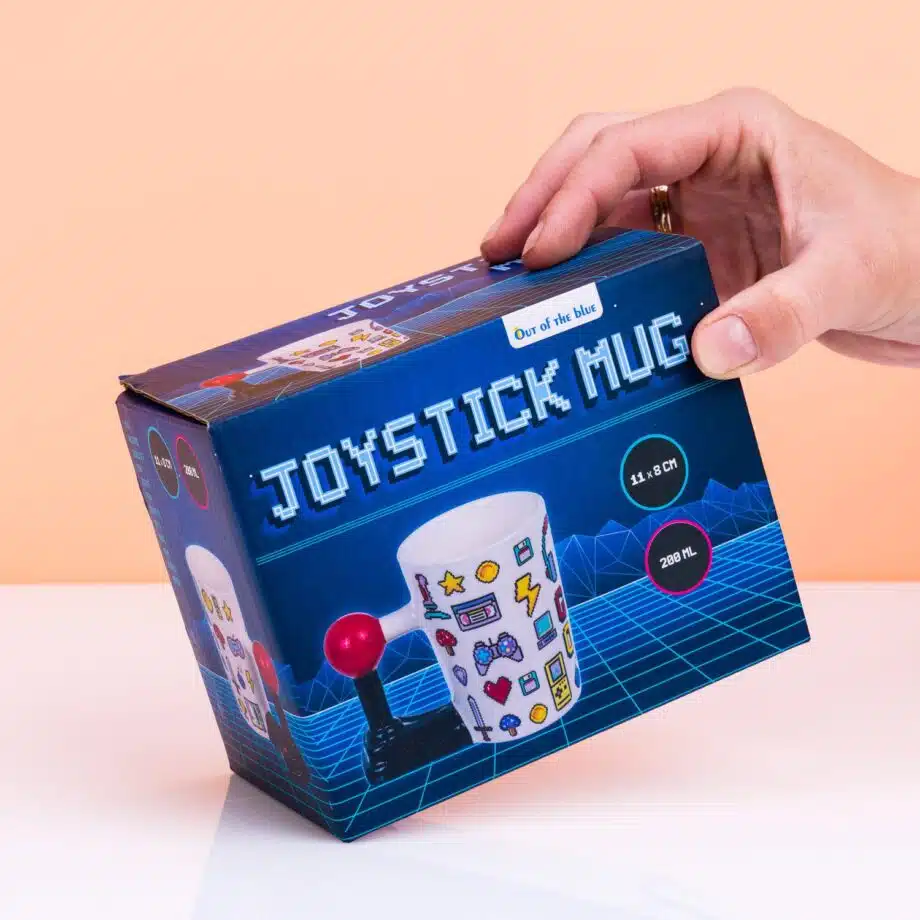 Game Over mok met joystick oor