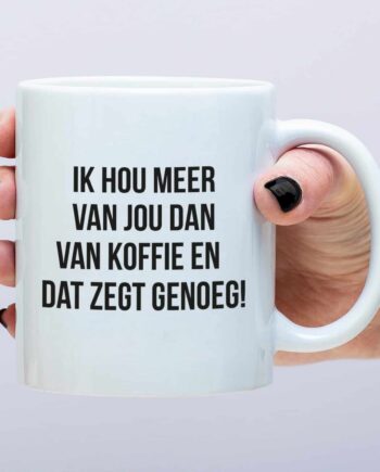 Mok Ik hou meer van jou dan van koffie