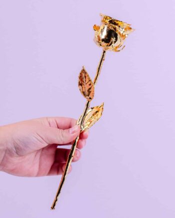 24 karaat gouden roos