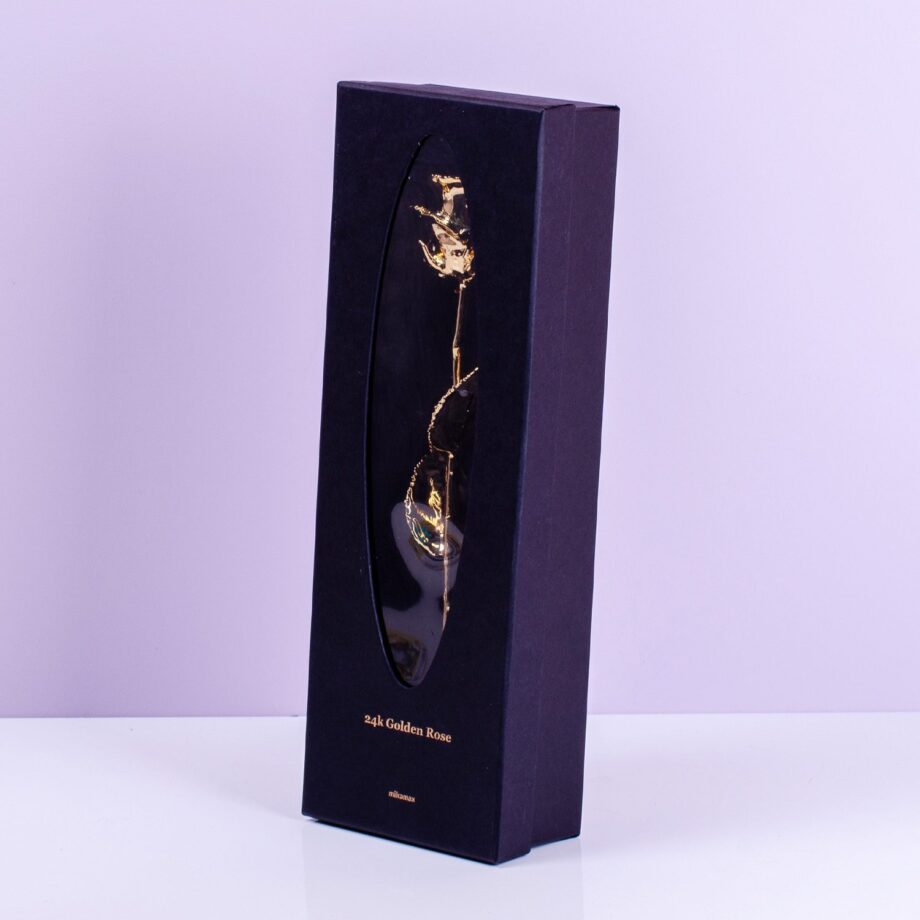 24 karaat gouden roos