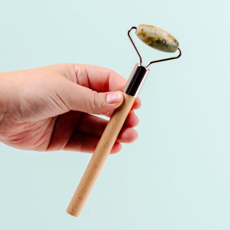 Jade gezichtsroller met pen